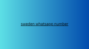 sweden whatsapp number